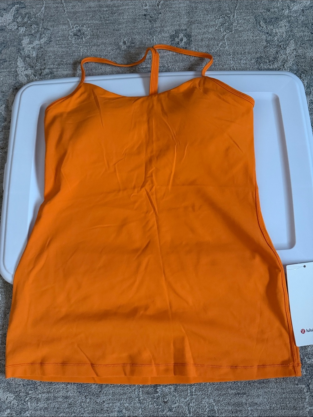 Women’s Lululemon power pose tank 
Size:10
Color:Orange
NWT